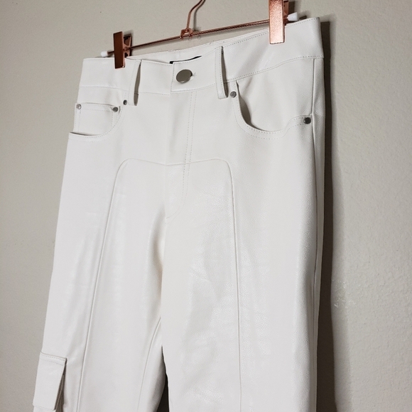 BLINDNESS SS19 White Skinny Cargo Pants Runway Ready-to-Wear Size L - Picture 11 of 14